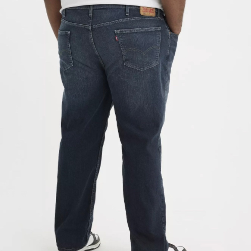 Levis Big & Tall Mens 559 Dark Blue Jeans Relaxed Straight NWT 54x30